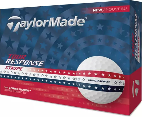 Taylormade 2025 Tour Response Stripe USA Golf Balls-Dozen