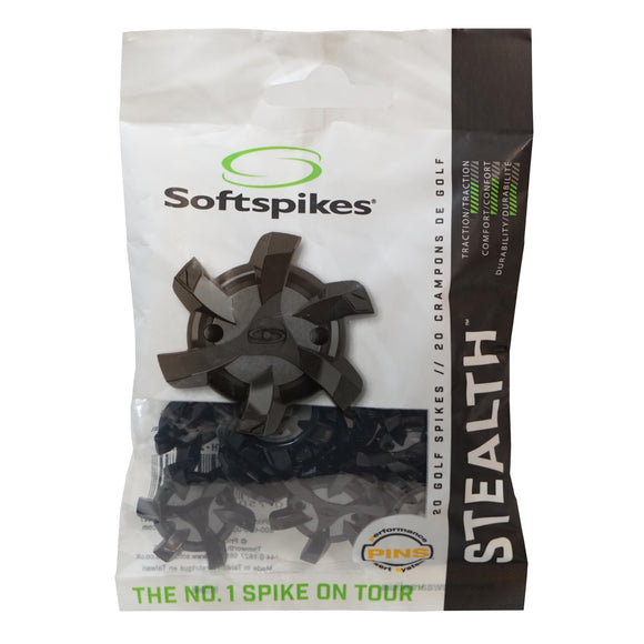 SoftSpikes Stealth PINS Golf Shoe Spikes- Pack of 20