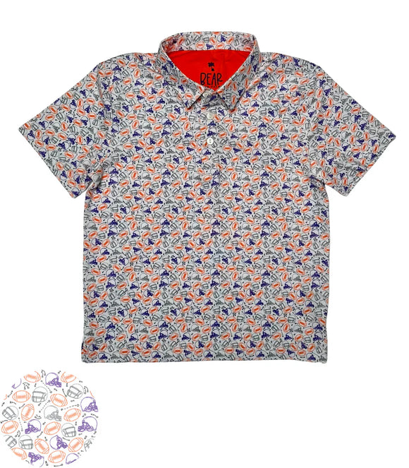 Bear The Palm Junior Polo- The Football Fan