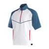 FootJoy 2025 Men's Zephyr Short Sleeve Windshirt-White/Deinm