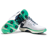 FootJoy Men's Hyperflex Golf Shoe- White/Navy/Green