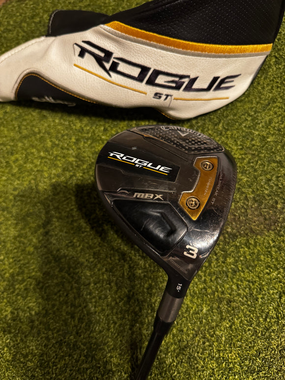 Callaway Rouge ST Max 3 15* Fairway Wood, Tensei Blue Regular Flex, RH