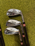 Mizuno MP 69 4-PW Iron Set, AMT White X-Stiff Flex, RH