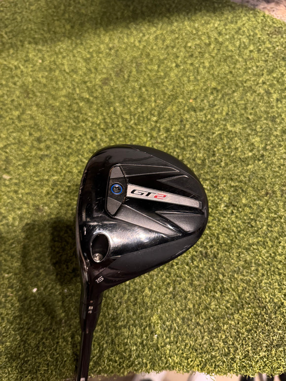 Titlesit GT2 15* Fairway Wood, Graphite Desing VF-7 X-Stiff Flex, LH