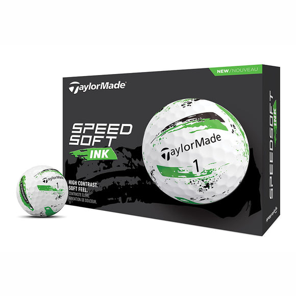 TaylorMade SpeedSoft Ink Golf Balls- Dozen